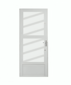 Porta Diagonal De Aço Branco