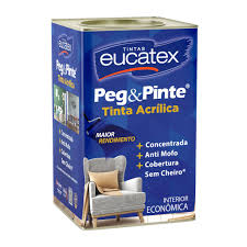 Lata de Tinta Acrílica Peg&Pinte branco neve | 18L