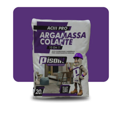 Argamassa pisolit ACIII flexivel 10 em 1 cinza